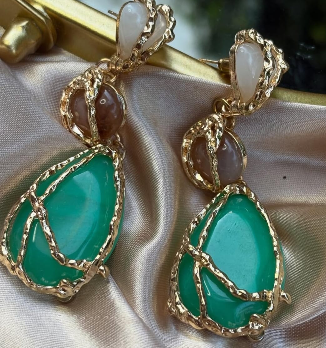 Aretes Verde Laguna